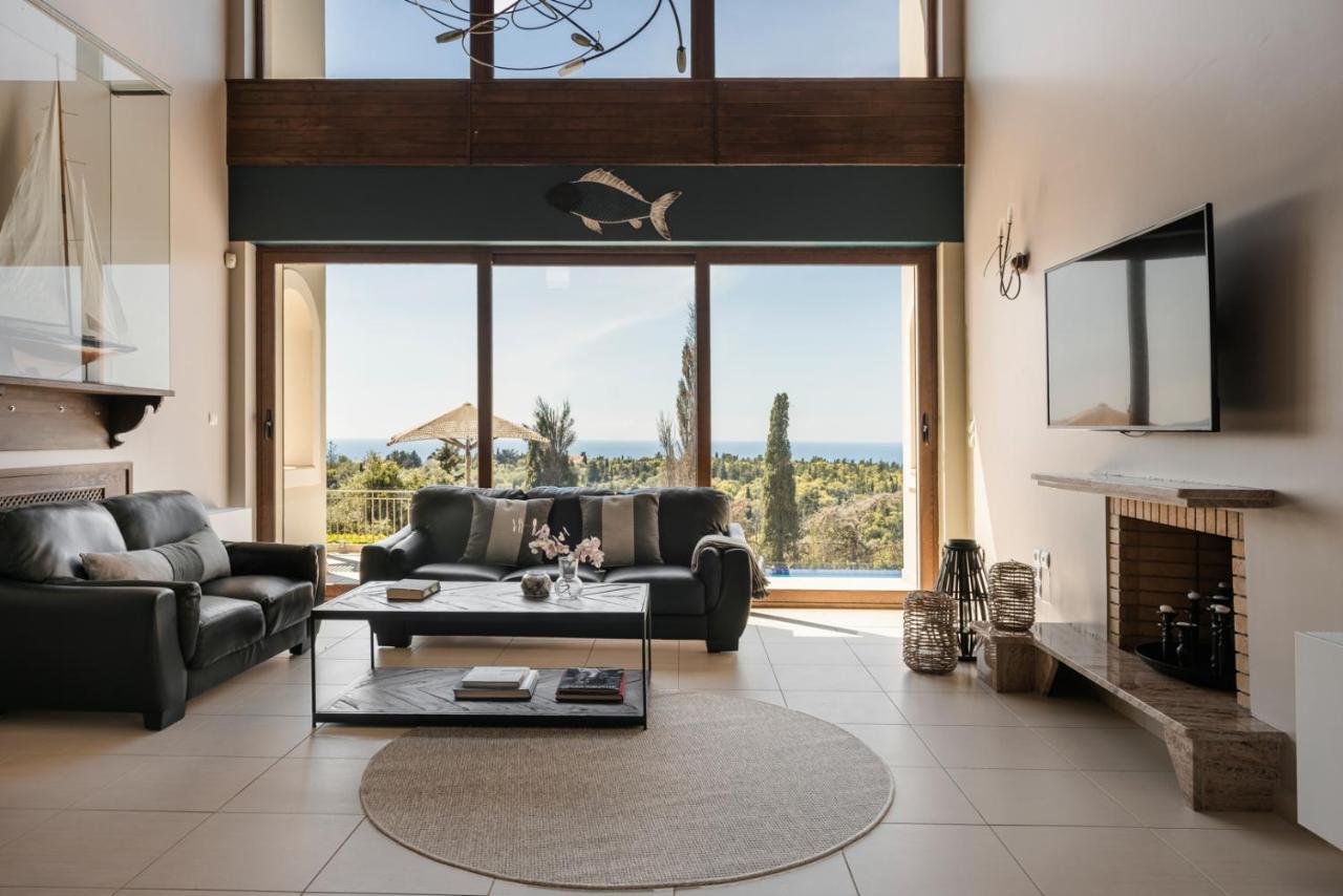 Luxury Villa Karmaniolos Fiskardo Kefalonia מראה חיצוני תמונה
